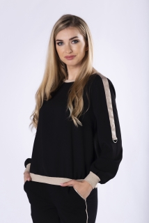 Dámske čierne tričko,M